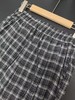 ｛休闲裤2025｝夏季顺滑薄款格子直筒长裤-喜出 商品缩略图1