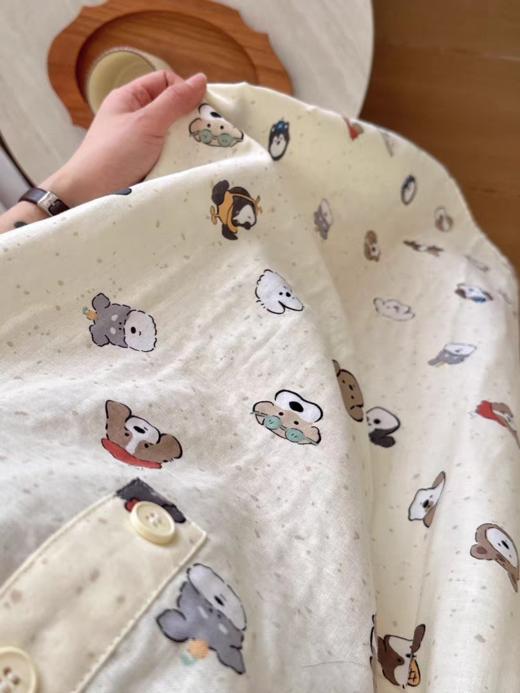 【YW】无忧购纯棉有氧双层纱蕾丝花边睡裙家居服（截单后3-5天发货) 商品图5