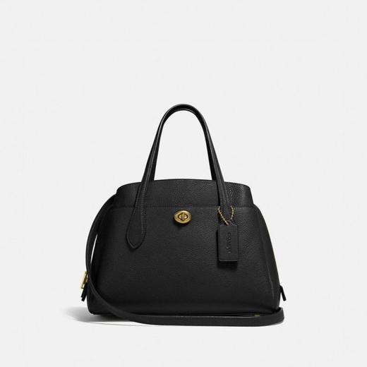 COACH 专柜款Lora Carryall 30女士皮质托特单肩手提包 商品图0