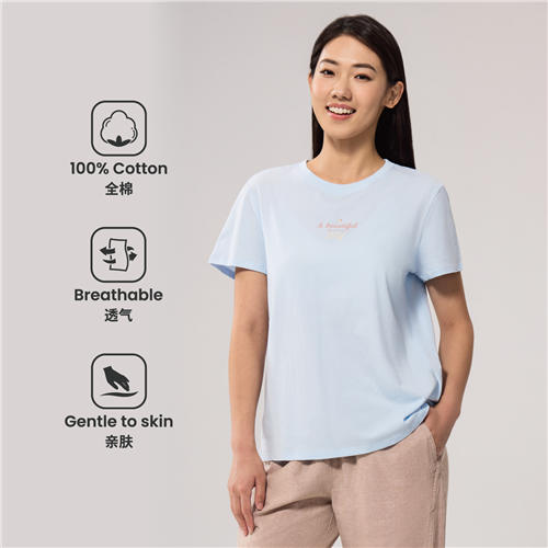 佐丹奴女装25年新款纯棉T恤衫05395216 商品图0