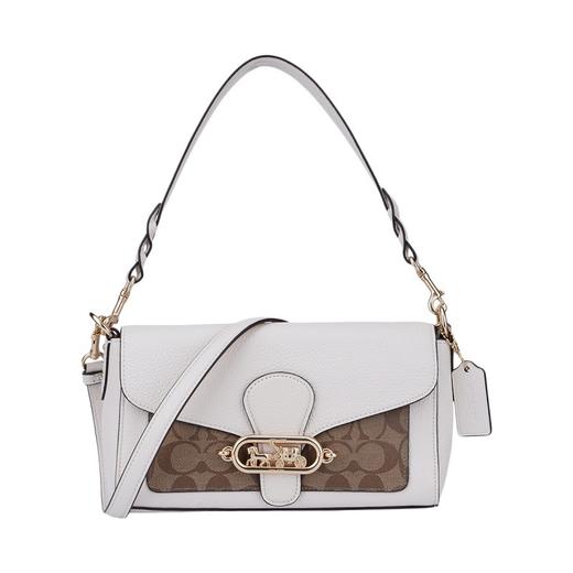 奥莱款小号女士PVC配皮单肩斜挎小方包 商品图0