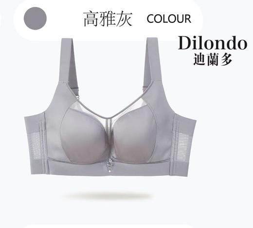 迪兰多光面文胸大胸显瘦缎面质感轻奢高级三明治杯2118451 商品图6