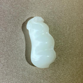 和田玉（白玉）挂件--福豆12-15g