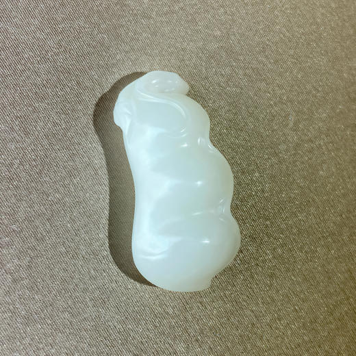 和田玉（白玉）挂件--福豆12-15g 商品图0