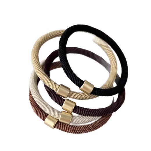 【捡漏！复古简约风，发圈界天花板】高弹力不下垂💪扎高马尾也稳稳在线！石老钱风橡皮筋，耐用拉不断，20根装用一年超值入手✨  商品图4