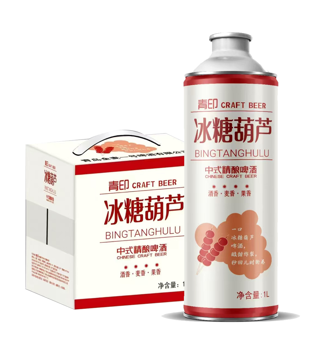 [啤酒]冰糖葫芦啤酒1L(青印)