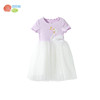 贝贝怡童装短袖连衣裙女童夏季网纱公主裙女孩洋气可爱裙子夏装ZB2EQ011 商品缩略图5