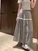 ｛半裙2025｝2527格子蕾丝半裙-喜出 商品缩略图0