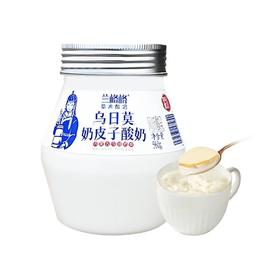兰格格 草原酸奶乌日莫奶皮子酸奶风味发酵乳 560g/瓶
