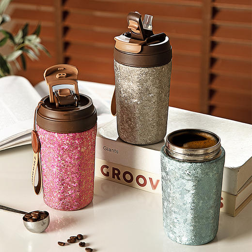 摩登主妇纯钛保温杯女生高颜值2025新款水杯咖啡杯生日礼物钛杯子 商品图2