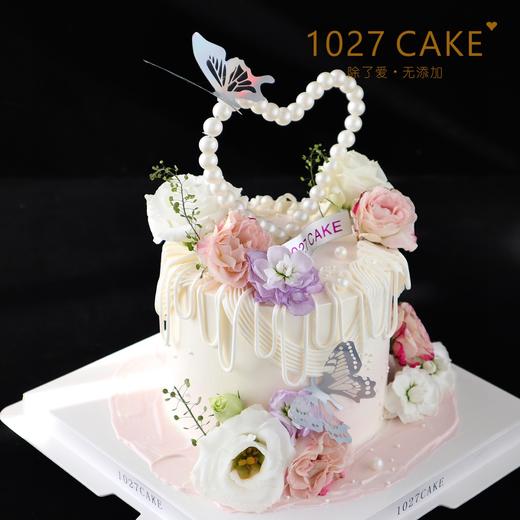 1027CAKE |   鲜花蛋糕  爱心珍珠（需提前2-3天预定） 商品图1