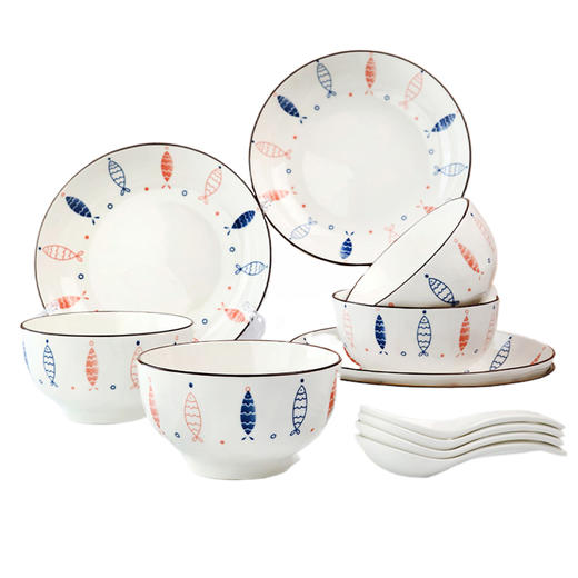 好来宝HLB-MY01小鱼16件套 商品图0