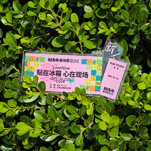 新青年音乐节 “票根”款亚克力冰箱贴 商品图1