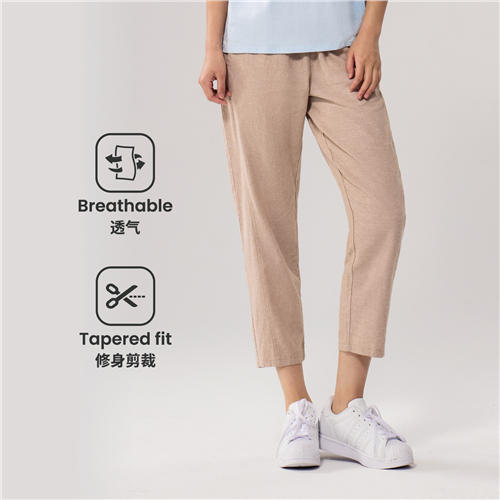 佐丹奴女装25年新款棉麻梭织休闲裤05425228 商品图0