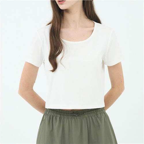 佐丹奴女装25年新款【冰冰系列】【sorona】春日探索弹力保型T恤衫05325227 商品图7