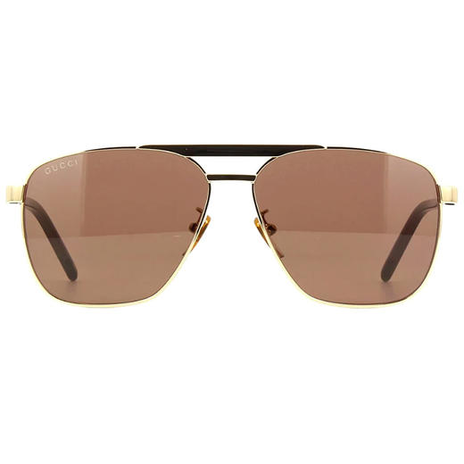 GUCCI 金属色男士圆形太阳镜 商品图0