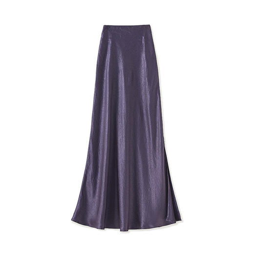 「高货wl」全新升级【铂金会员247/天猫329/差价82】(02751)洛诗琳奢华抓绉醋酸缎面开叉鱼尾长裙时尚高腰垂感显瘦半身裙夏 商品图4