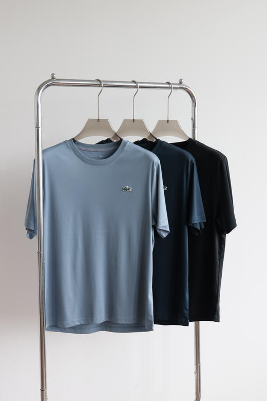 L.A.C 法西小渔 丝光水溶棉 圆领短袖T恤 TX553 商品图3