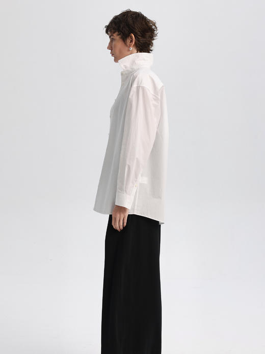 THEHOYAN｜TH2512 12 A-type shirt  双褶衬衫  [  白 ] 商品图5