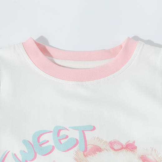 【贝贝怡】 凉感短袖防蚊长裤套装夏季新款女童冰感T恤宽松透休闲裤套装ZB2ET058 商品图7