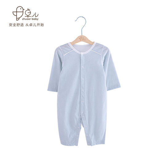 【宝宝连体衣】卓儿夏季薄款透气夏装空调服睡衣长袖轻薄连体衣 商品图8