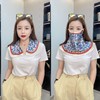 【时尚透气护眼面罩，夏日必备！】网红透气护眼角夏防晒面罩 女骑车面纱遮阳脸罩 脖子假领子披肩两用-QQ 商品缩略图4