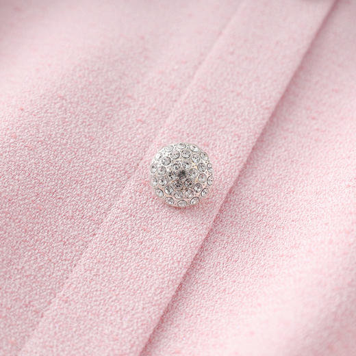 「高货wl」全新升级【铂金会员330/天猫449/差价119】(15105)洛诗琳优雅小香风连衣裙2025夏季立裁A摆收腰显瘦裙子女 商品图3