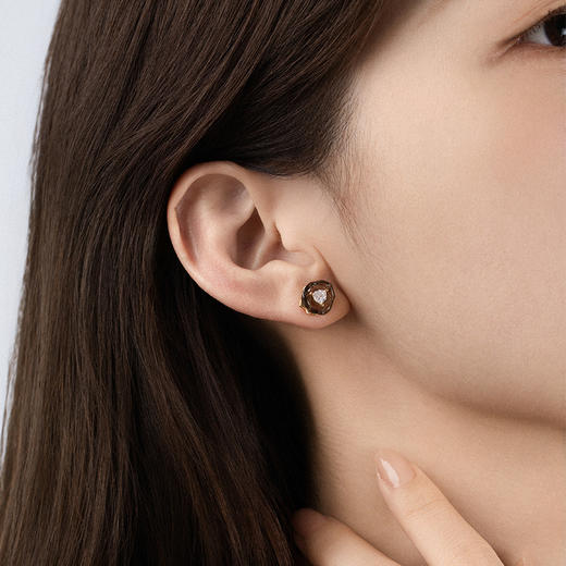 耳钉合集【茶色玫瑰】【银色玫瑰】 商品图3