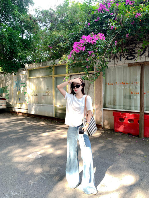 【110元任选2件】最后一波现货！ 刺绣镂空短袖T恤 商品图7