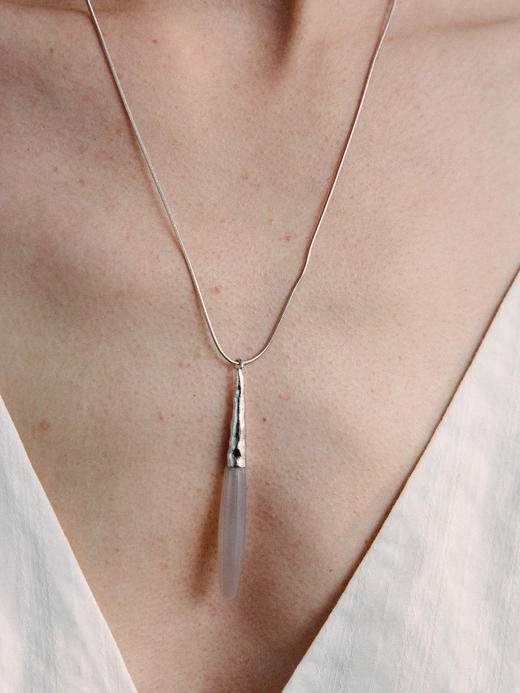 ABOAB｜HEIRLOOM Necklace [ 项链  银绿水草玛瑙 / 银灰玛瑙 / 金黑玛瑙 ]【PASTORALE】 商品图4