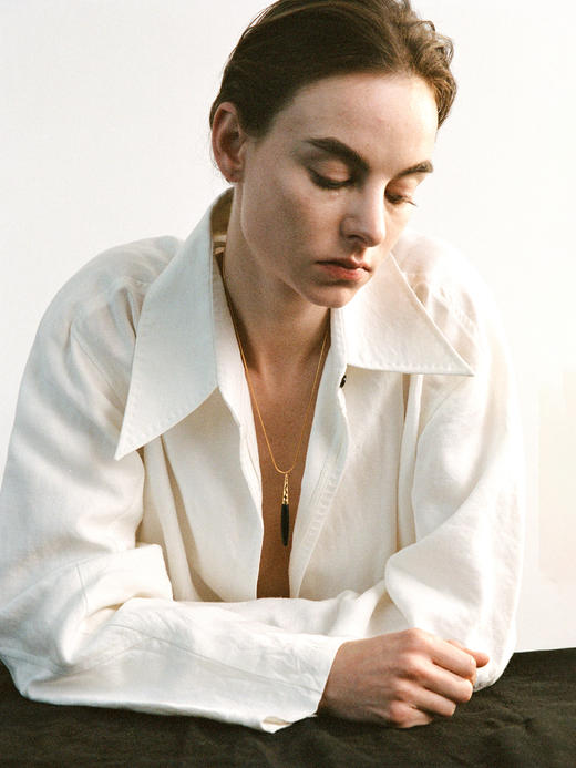 ABOAB｜HEIRLOOM Necklace [ 项链  银绿水草玛瑙 / 银灰玛瑙 / 金黑玛瑙 ]【PASTORALE】 商品图3