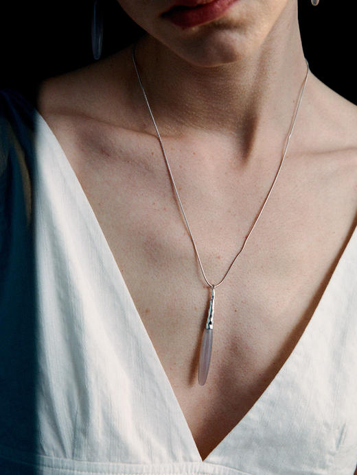 ABOAB｜HEIRLOOM Necklace [ 项链  银绿水草玛瑙 / 银灰玛瑙 / 金黑玛瑙 ]【PASTORALE】 商品图0