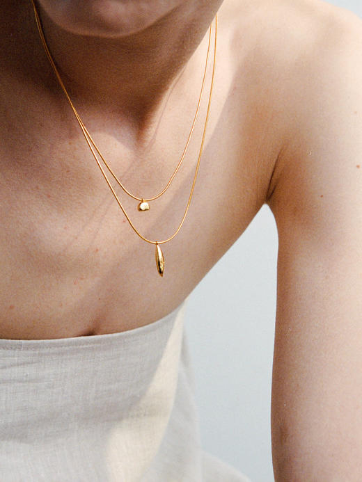 ABOAB｜POD and BUD Necklace [ 项链  银 / 金 ]【PASTORALE】 商品图1