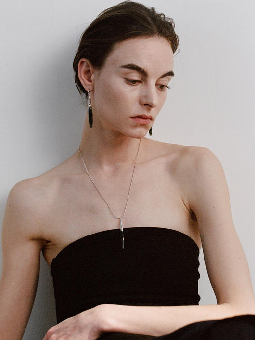 ABOAB｜HEIRLOOM Earrings [ 耳环  银绿水草玛瑙 / 银灰玛瑙 / 金黑玛瑙 ]【PASTORALE】 商品图5