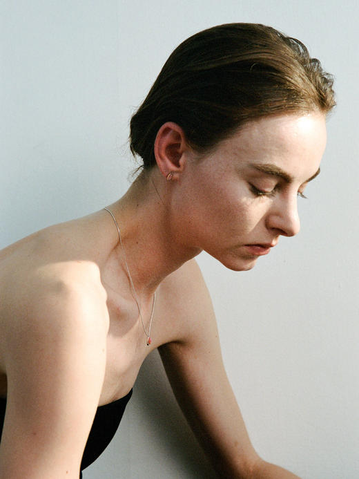 ABOAB｜DOME Studs aw25 [ 耳钉  银绿水草玛瑙 / 银灰玛瑙 / 银粉欧泊  ]【PASTORALE】 商品图5