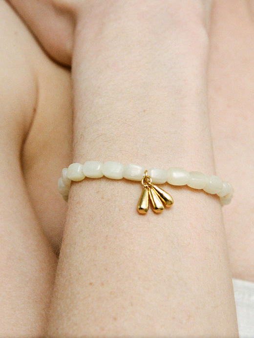 ABOAB｜WATER DROP Bracelet [ 手链  银白欧泊 / 金白欧泊 ]【PASTORALE】 商品图0