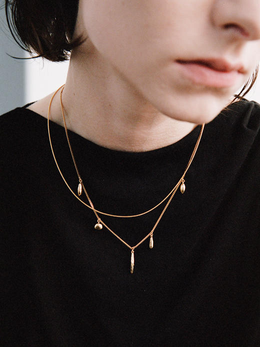 ABOAB｜EARTH ELEMENT Necklace [ 项链  银 / 金 ]【PASTORALE】 商品图0