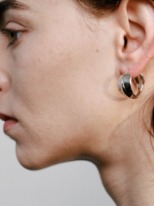 ABOAB｜VEIN Hoops [ 耳环  银 / 金 ]【PASTORALE】 商品图3