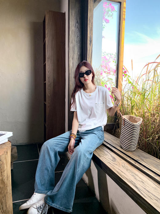 【110元任选2件】最后一波现货！ 刺绣镂空短袖T恤 商品图5