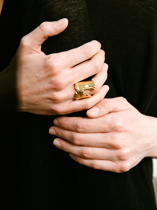 ABOAB｜BARK Ring [ 戒指  银 / 金 ]【PASTORALE】 商品图0