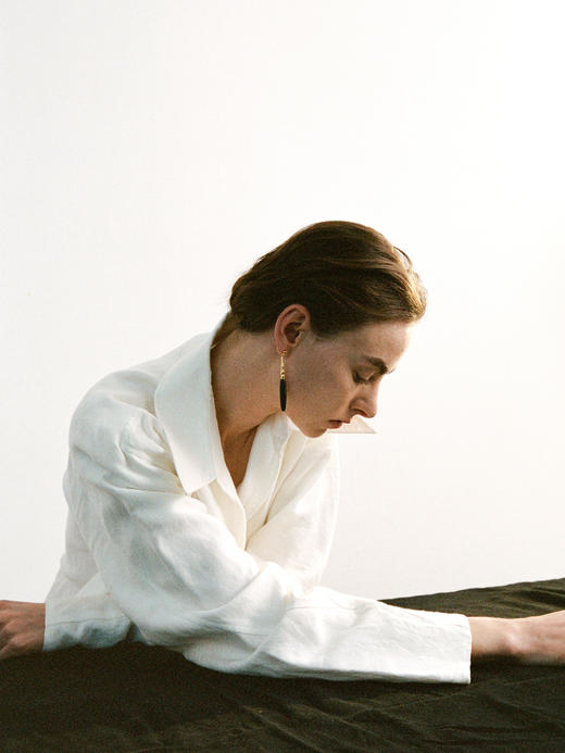 ABOAB｜HEIRLOOM Earrings [ 耳环  银绿水草玛瑙 / 银灰玛瑙 / 金黑玛瑙 ]【PASTORALE】 商品图8