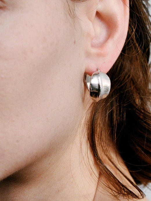 ABOAB｜VEIN Hoops [ 耳环  银 / 金 ]【PASTORALE】 商品图1