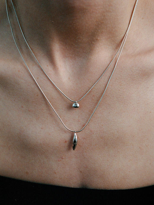 ABOAB｜POD and BUD Necklace [ 项链  银 / 金 ]【PASTORALE】 商品图0