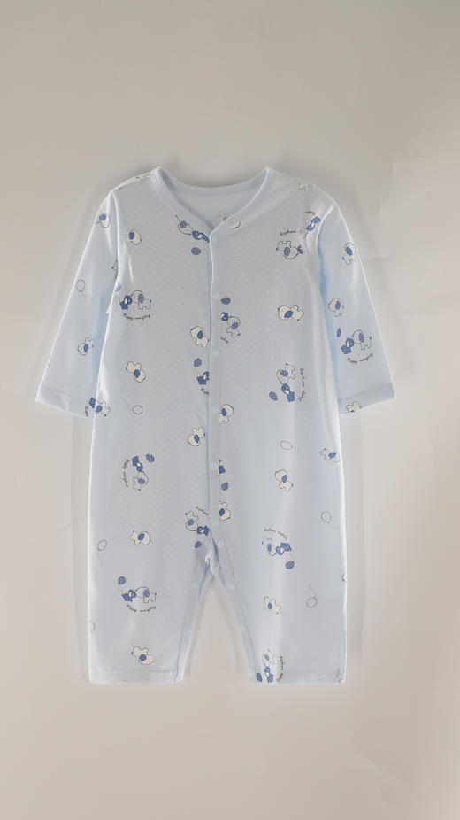 【宝宝连体衣】卓儿夏季薄款透气夏装空调服睡衣长袖轻薄连体衣 商品图4