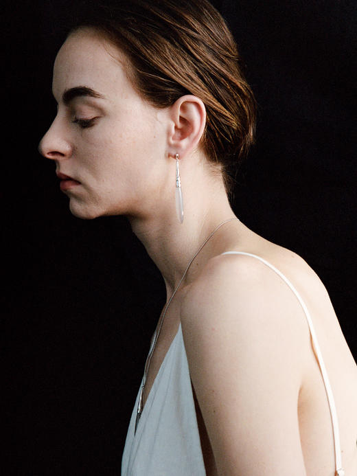 ABOAB｜HEIRLOOM Earrings [ 耳环  银绿水草玛瑙 / 银灰玛瑙 / 金黑玛瑙 ]【PASTORALE】 商品图2