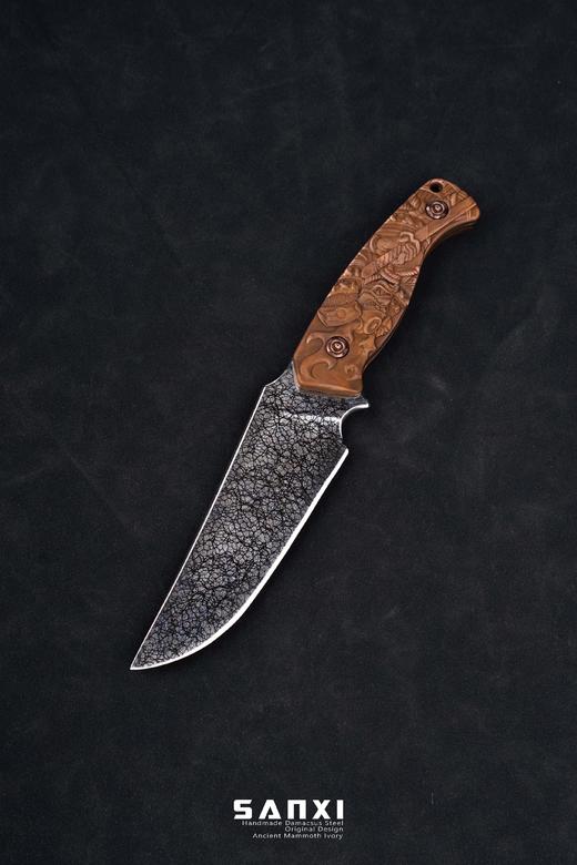 三希堂  现代刀系列  冰裂小直  未开刃 商品图1