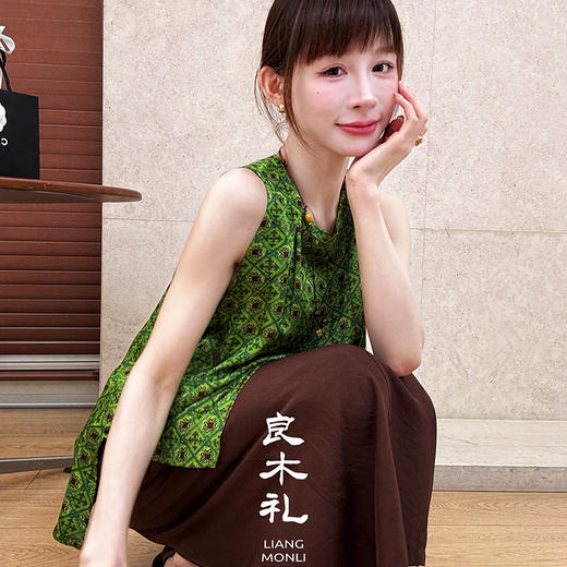 【预售7天】良木礼无袖小衫（挂饰）（17968） 商品图2