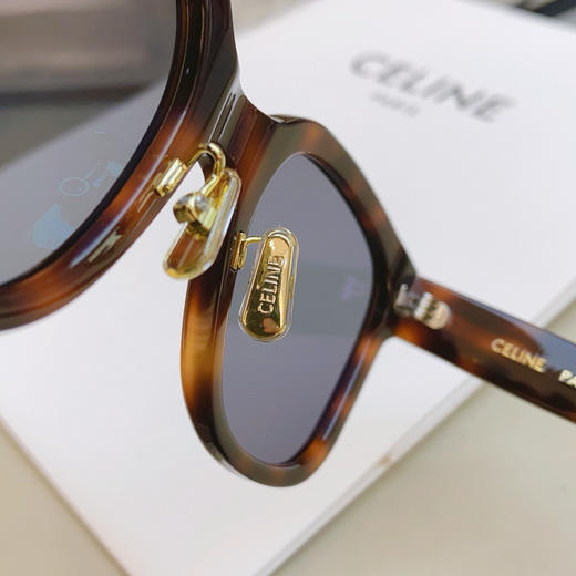 新款 CELINE赛琳 TRIOMPHE 05镜腿logo标识 板材镜架 方形 太阳眼镜 女款（AN） 商品图9
