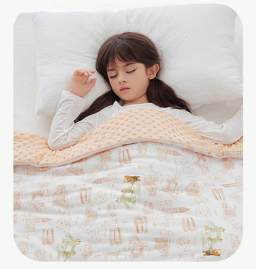 拉比-寝具类（冬）H4豆豆绒大童被LYEE104907 商品图0