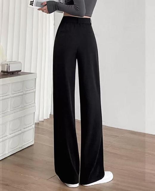 ｛休闲裤｝（剪标）一粒扣西装直筒裤-喜出 商品图3